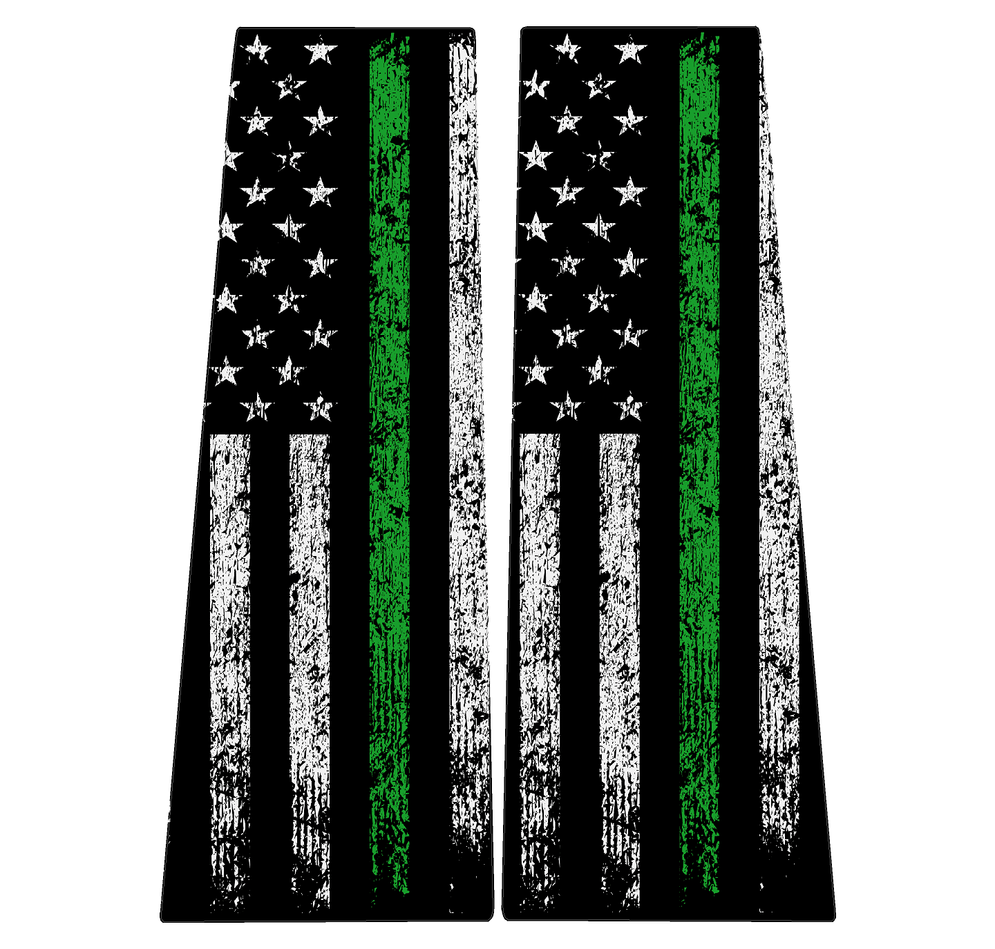 American Flag Flag B Pillar Overlays - 2024+ Tacoma Double Cab / 2025+ 4Runner