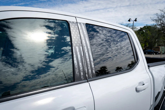 American Flag B Pillar Overlays - 2024+ Ranger