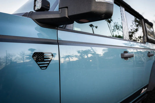 American Flag Acrylic Fender Badge Emblems - 2021+ Bronco Badlands