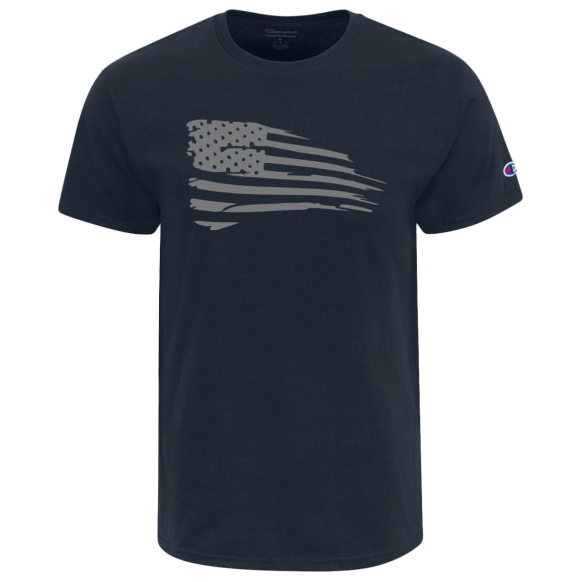 Distressed Flag Champion Adult Heritage Jersey Tee