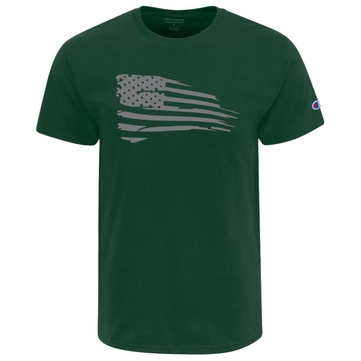 Distressed Flag Champion Adult Heritage Jersey Tee