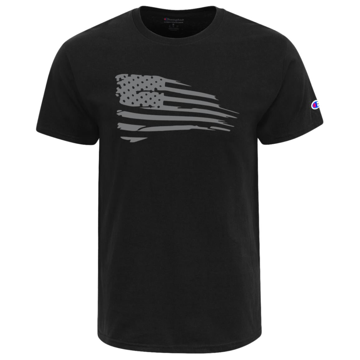 Distressed Flag Champion Adult Heritage Jersey Tee