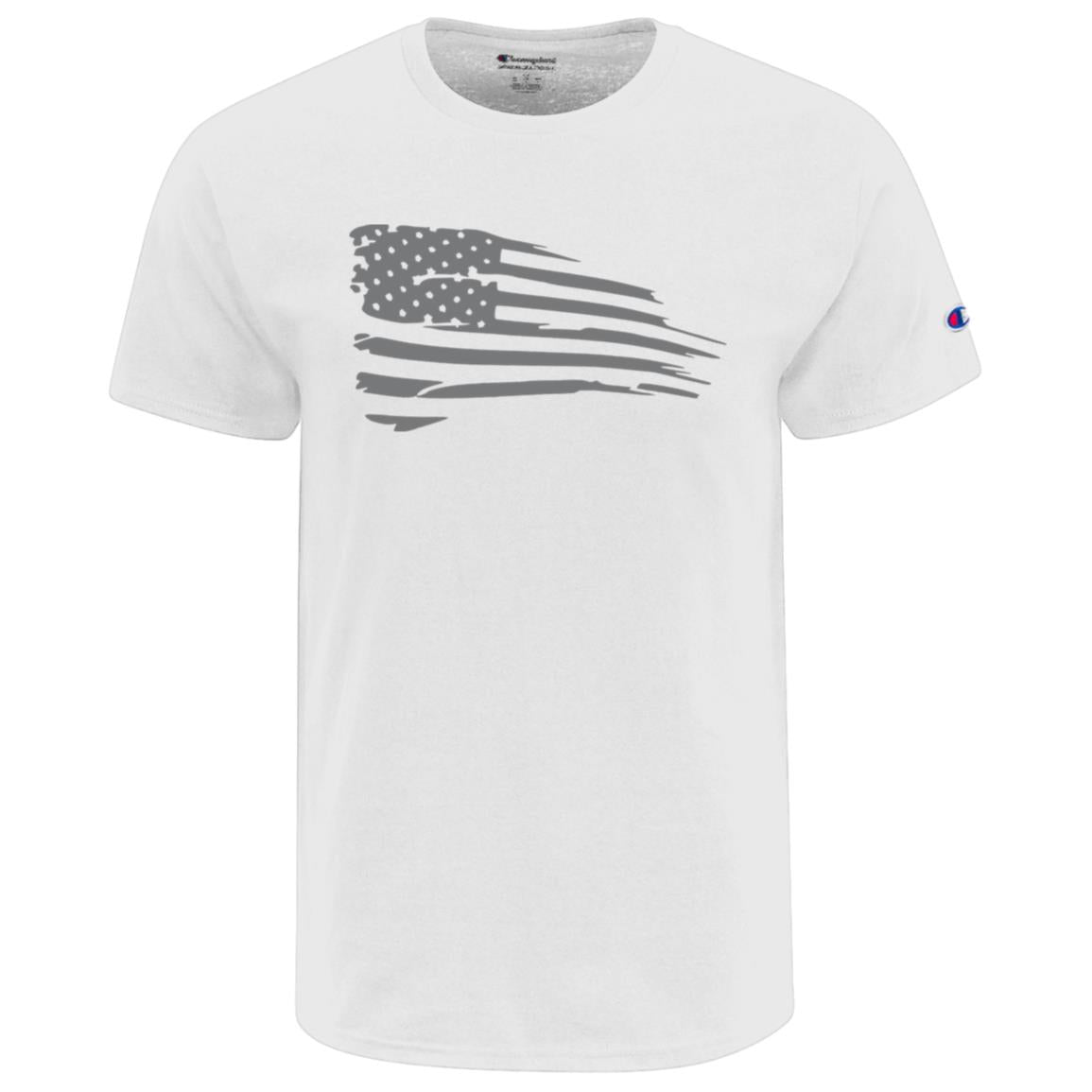 Distressed Flag Champion Adult Heritage Jersey Tee