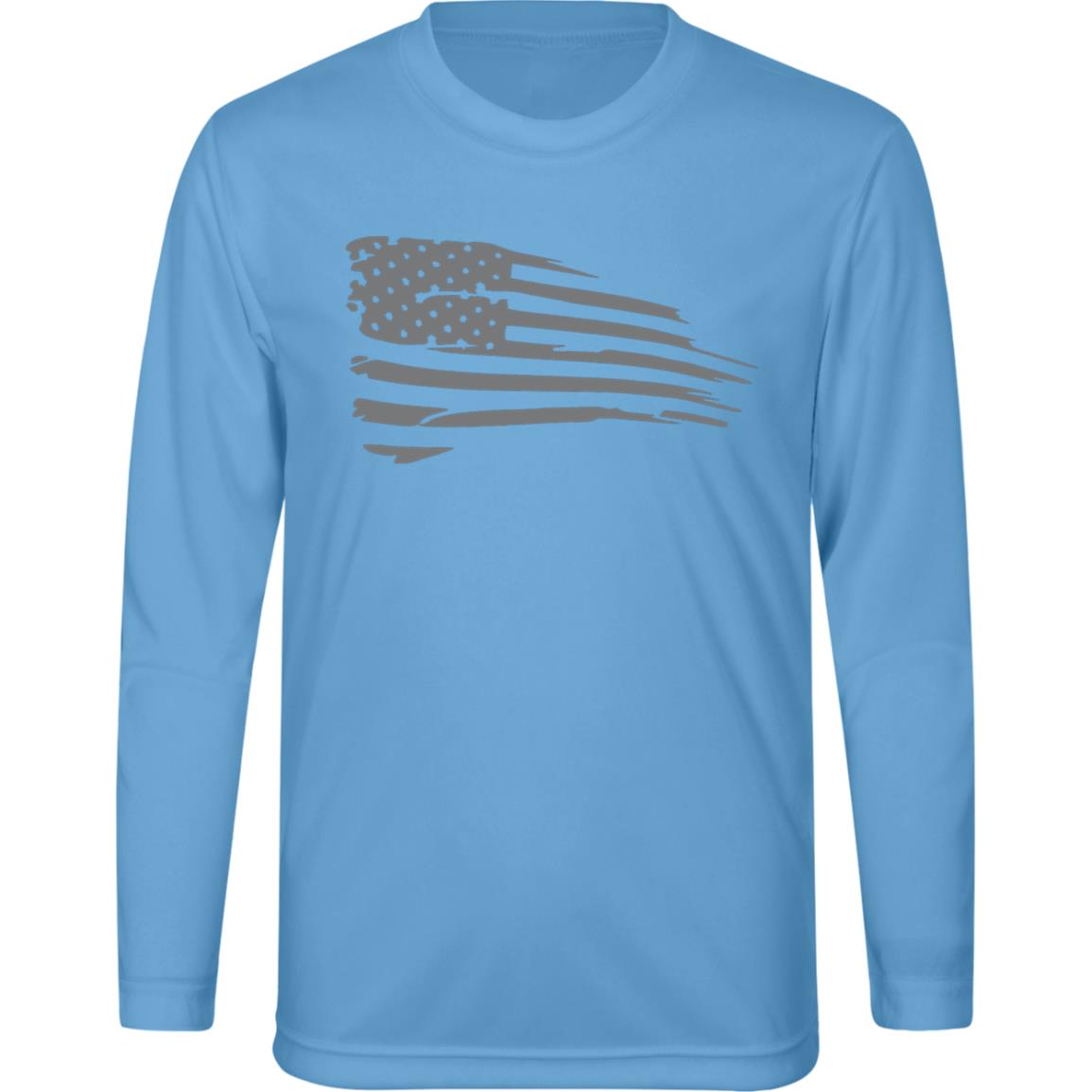 Distressed Flag Kids Zone Long Sleeve Tee
