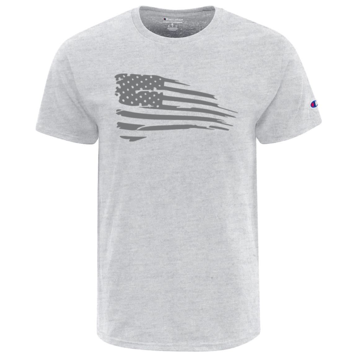 Distressed Flag Champion Adult Heritage Jersey Tee