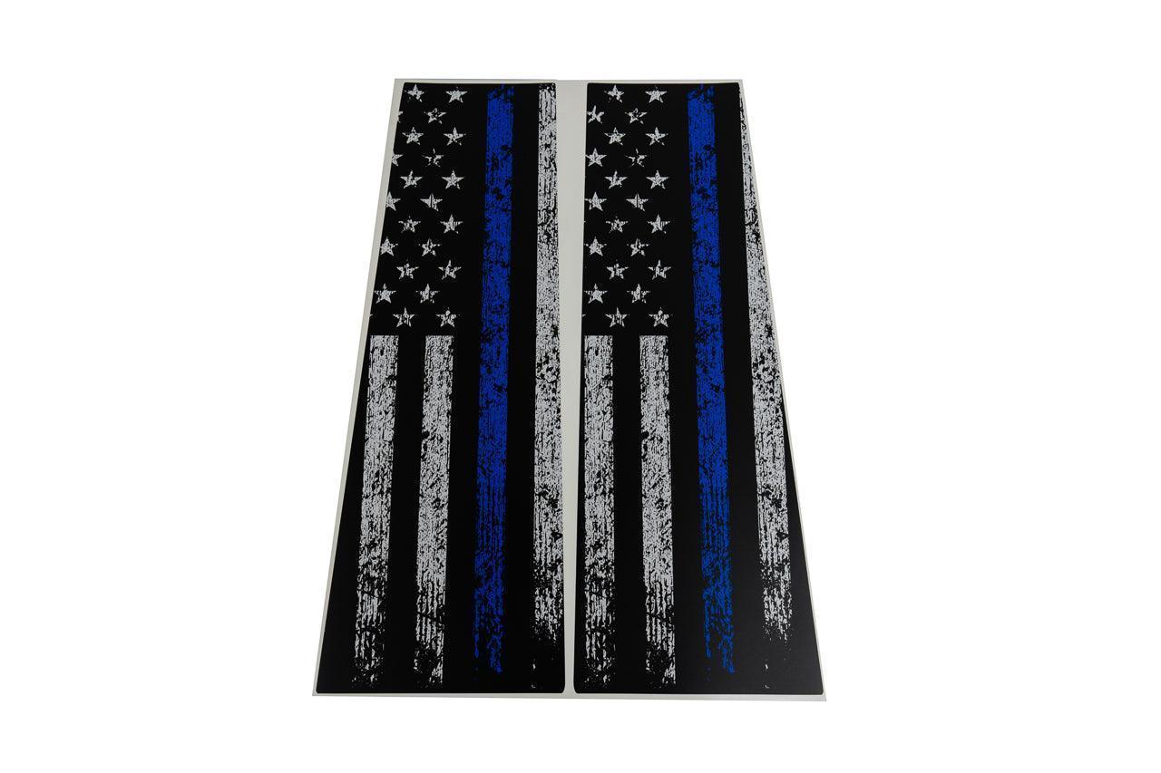 American Flag Flag B Pillar Overlays - 2024+ Tacoma Double Cab / 2025+ 4Runner