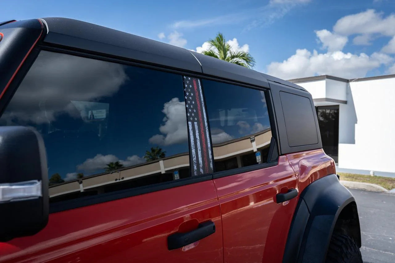 American Flag B Pillar Protection Kit (Printed Series) - 2021+ Bronco 4 Door