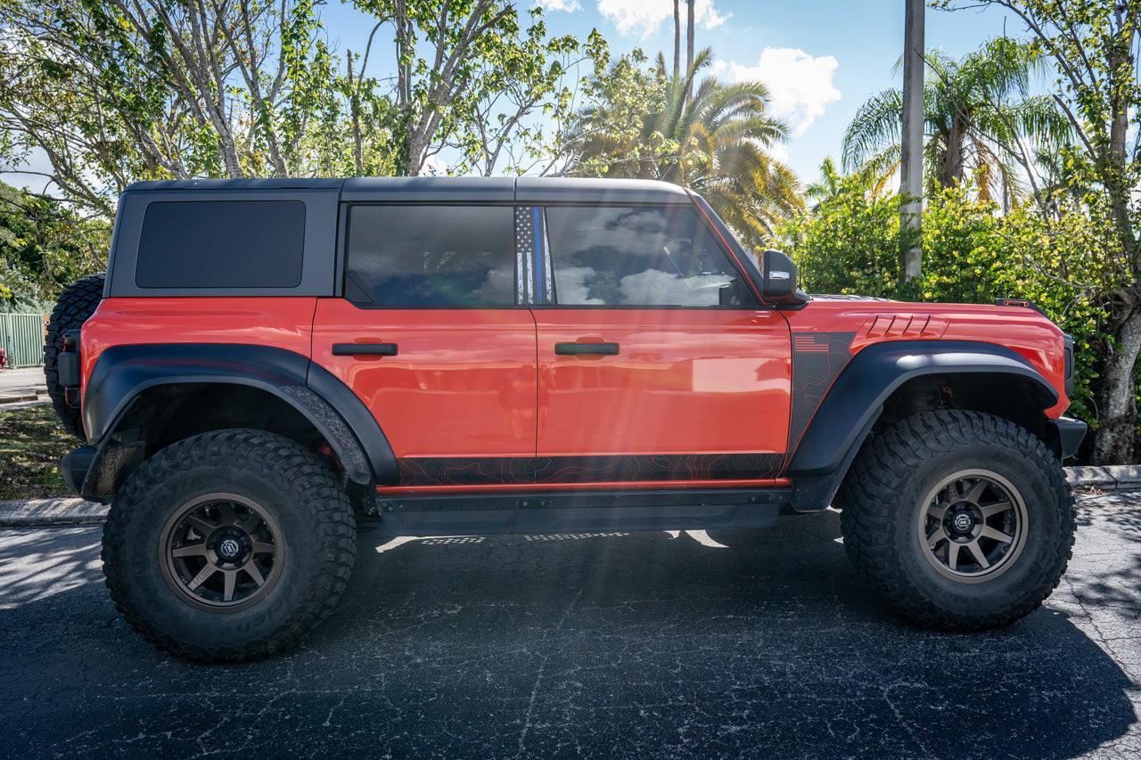 American Flag B Pillar Protection Kit (Printed Series) - 2021+ Bronco 4 Door