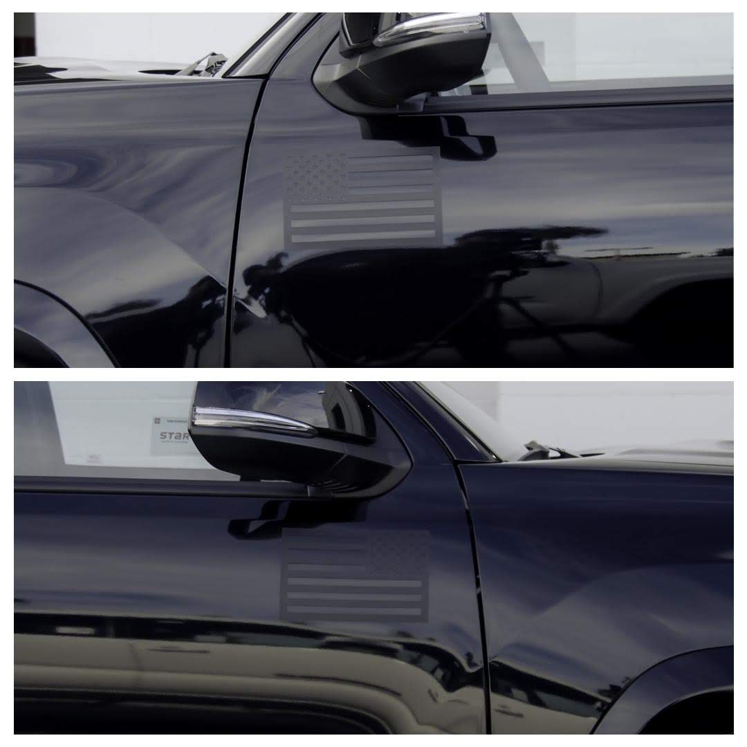 American Flag Vehicle Magnets - Black (Best-Seller)