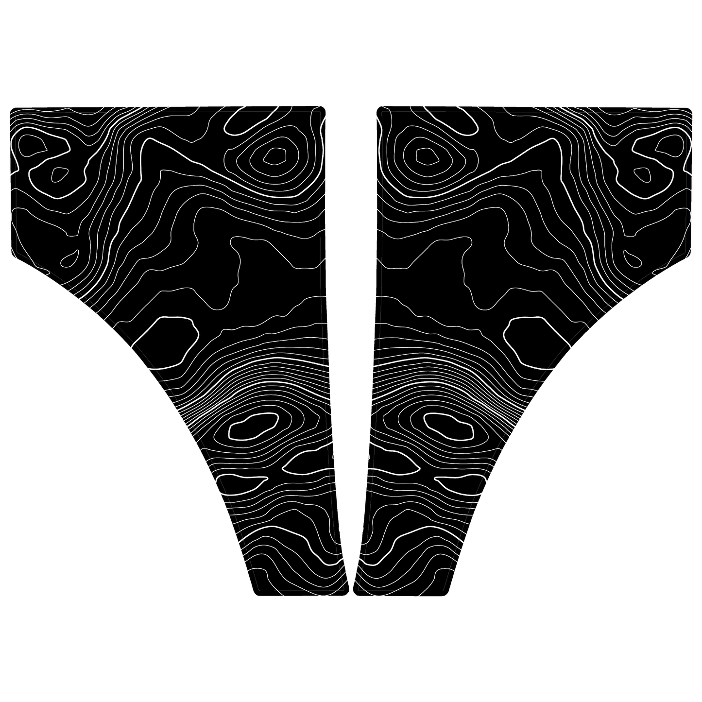 Topo American Flag Fender Overlays - 2021+ Bronco